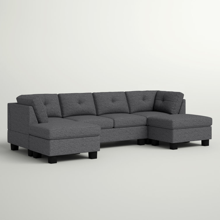 Andover Mills™ Ashwell 118" Wide Reversible Modular Sofa & Chaise with